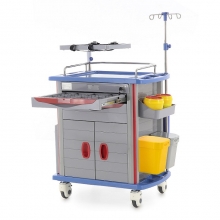 Тележка медицинская ЕТ850-02 ТМ-021АН-00 (серый)