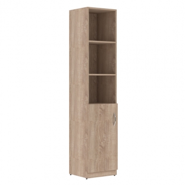 Шкаф высокий Simple SR-5U.5L, SR-5U.5R, узкий, 3 открытые полки, 1 дверь, 386*375*1815 в Краснодаре