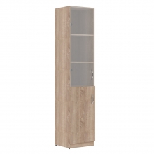 Шкаф высокий Simple SR-5U.2L, SR-5U.2R, узкий, закрытый со стеклом, 2 двери, 386*375*1815