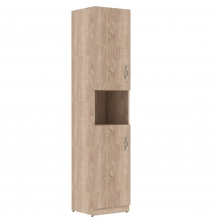 Шкаф высокий Simple SR-5U.4L, SR-5U.4R, узкий, 1 открытая полка, 2 двери, 386*375*1815