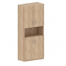 Шкаф высокий Simple SR-5W.4, 1 открытая полка, 4 двери, 770*375*1815