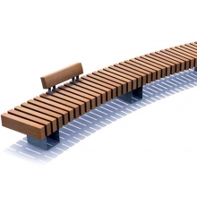 Скамья City Лоуэлл-2 радиусная Скамья City Лоуэлл-2 радиусная