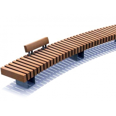 Скамья City Лоуэлл-2 радиусная в Краснодаре