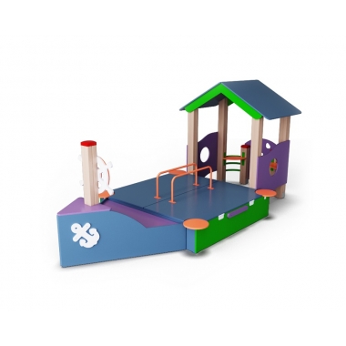 Песочный городок "Кораблик с крышкой" в Краснодаре