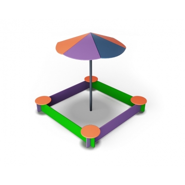 Песочница П-3 с зонтом в Краснодаре