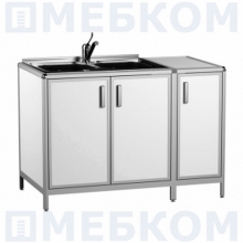 Стол лабораторный с мойкой АСК СЛМ.02.02