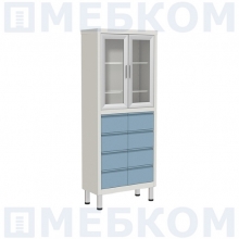 Шкаф двухстворчатый медицинский МСК-653.12