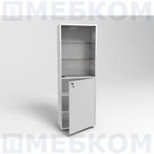 Шкаф металлический двухсекционный одностоворчатый МСК - 646.02