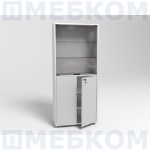 Шкаф металлический двухсекционный двухстворчатый МСК - 647.02