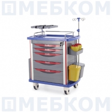 Тележка медицинская ЕТ850-01 ТМ-020АН-00 (серый)