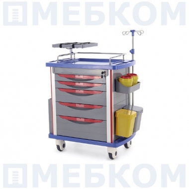 Тележка медицинская ЕТ850-01 ТМ-020АН-00 (серый) в Краснодаре