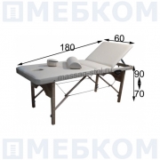 "Престиж Люкс 180Р" (180*60*70-90) складной массажный стол с регулировкой высоты