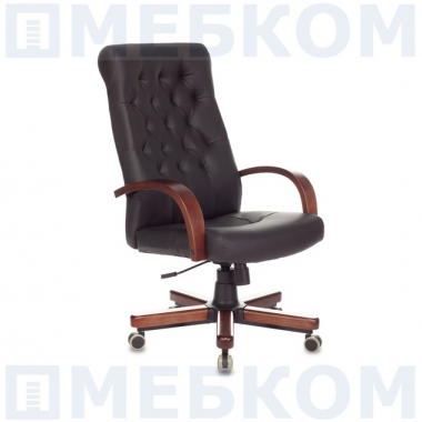 Кресло руководителя Бюрократ T-9928WALNUT/ECO в Краснодаре
