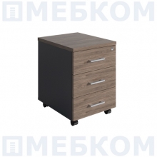 Тумба выкатная NPW-406 L3 темный орех/антрацит