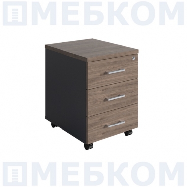 Тумба выкатная NPW-406 L3 темный орех/антрацит в Краснодаре