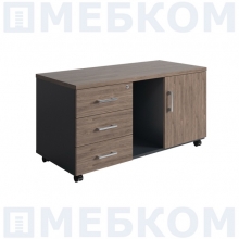 Тумба выкатная NPW-410 темный орех/антрацит