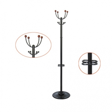 Вешалка Квартет З D=395, Н=1820 черная в Краснодаре