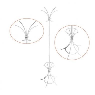 Вешалка С D=540, Н=1815 белая в Краснодаре