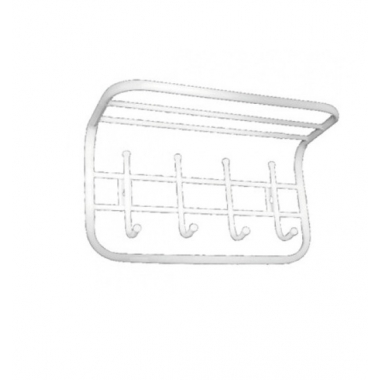 Вешалка настенная ТСП-1 445*245*245 белая в Краснодаре