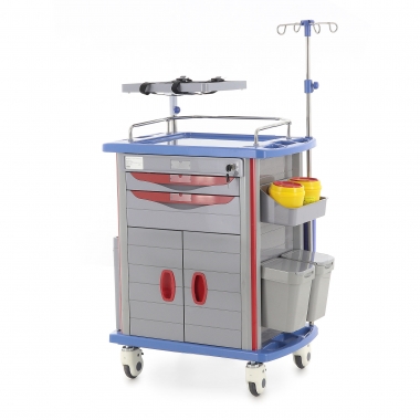 Тележка медицинская ЕТ750-02 ТМ-002АН-00 (серый) в Краснодаре