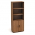 Шкаф высокий Канц, 3 открытые полки, 2 двери, 700*350*1830, бук невский в Краснодаре