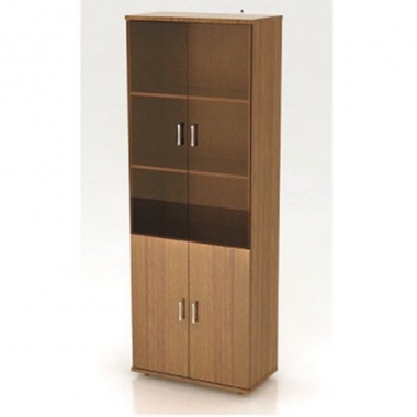 Шкаф высокий Монолит, закрытый, со стеклом тонированным, 4 двери, 744*390*2046 в Краснодаре