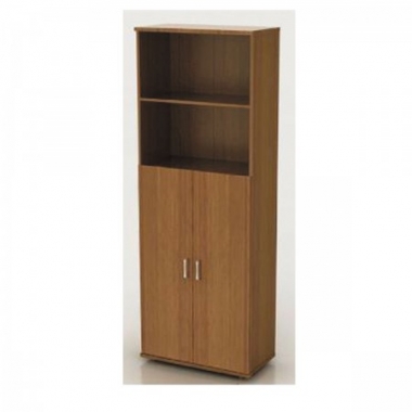 Шкаф высокий Монолит, 2 открытые полки, 2 двери, 744*390*2046 в Краснодаре