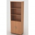 Шкаф высокий Монолит, 3 открытые полки, 2 двери, 744*390*2046 в Краснодаре