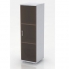 Шкаф средний Монолит, узкий, закрытый, со стеклом тонированным, 1 дверь, 374*390*1252 в Краснодаре