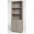 Шкаф высокий Монолит, 3 открытые полки, 2 двери, 744*390*2046 в Краснодаре