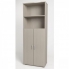 Шкаф высокий Монолит, 2 открытые полки, 2 двери, 744*390*2046 в Краснодаре