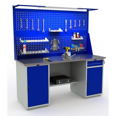 Верстак слесарный Profi W WT180+WD1+WD2+WS180/2+W в Краснодаре