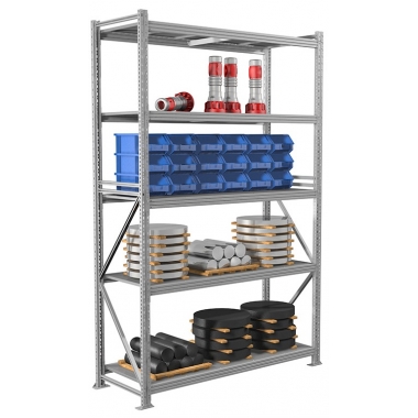 Стеллаж складской MS Pro 250/150x60/5 (5 ярусов) в Краснодаре